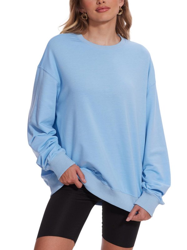 Sky Blue Oversized Sweatshirt