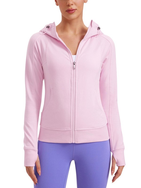 Soft Pink Workout Hoodie