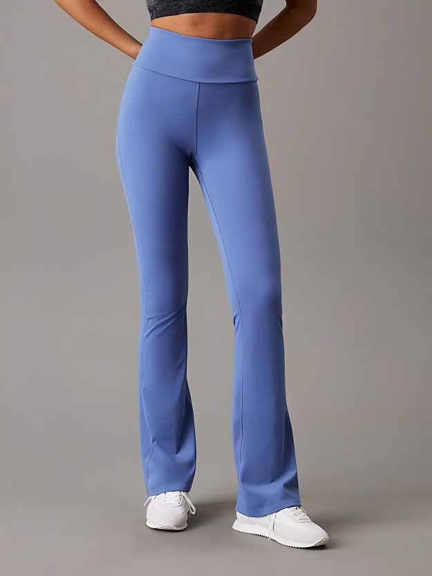 Light Blue Flared Activewear Leggings
