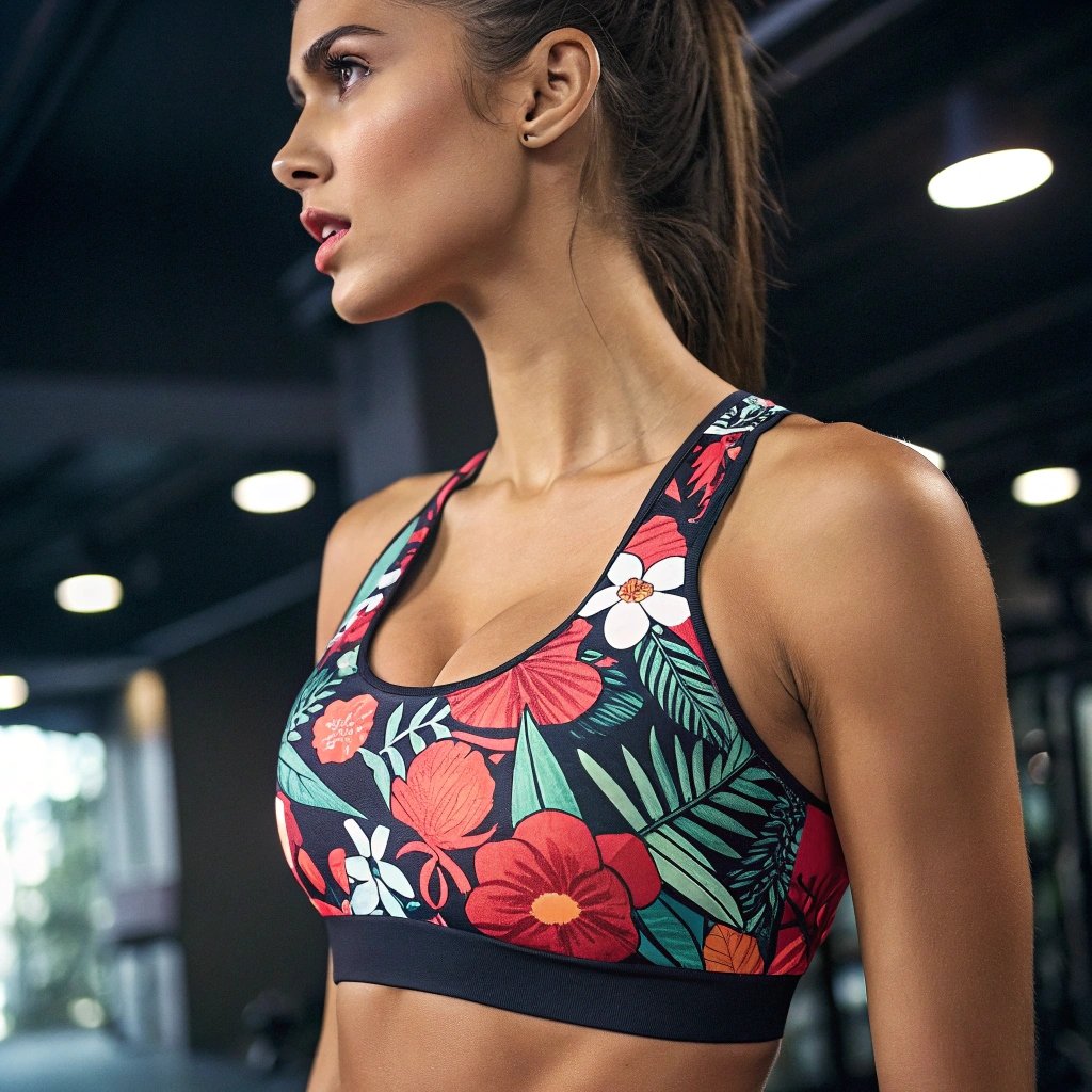 Floral Sports Bra