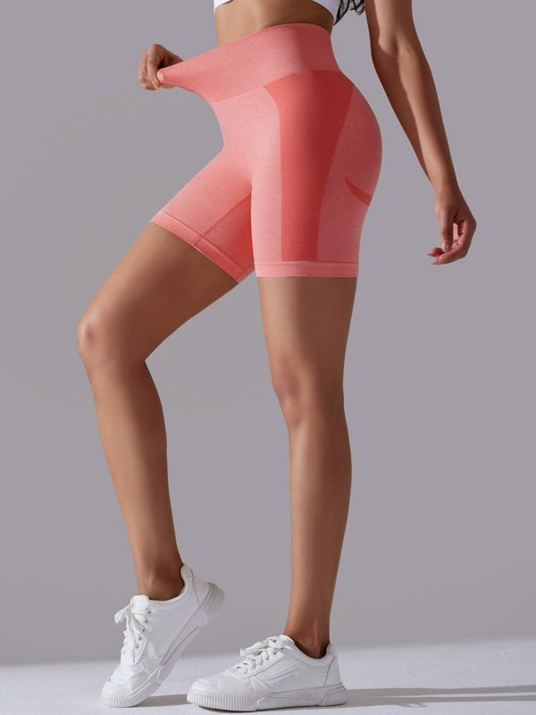 Coral Seamless Stretch Shorts