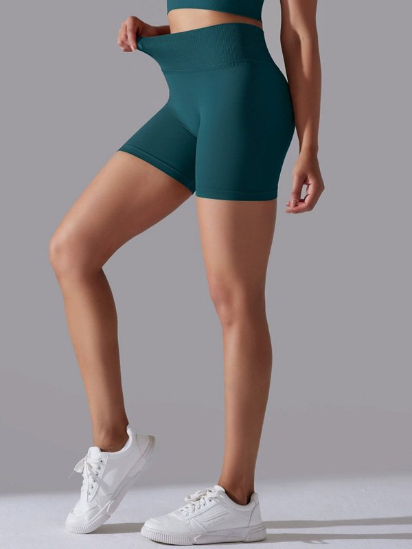 Teal Seamless Fit Shorts