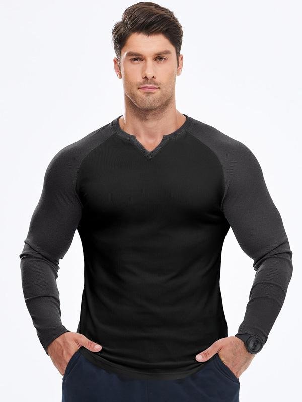 Two-Tone Compression Long Sleeve