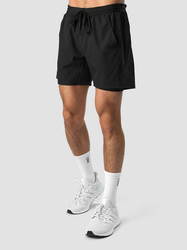 Minimalist Black Workout Shorts