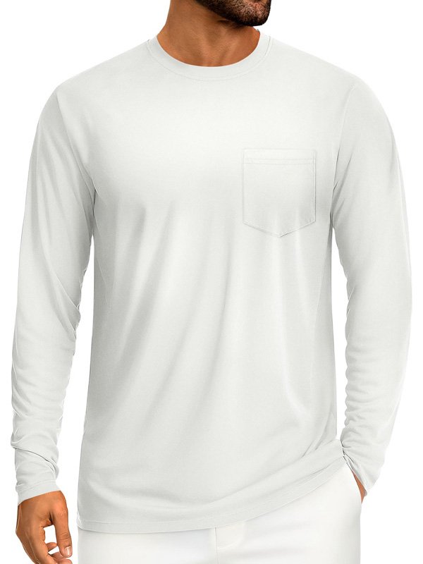 White Pocket Long Tee