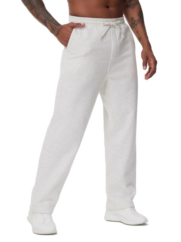 Light Beige Drawstring Sweatpants