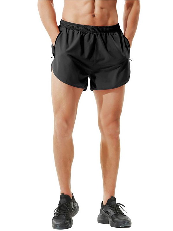 Black Minimalist Training Shorts