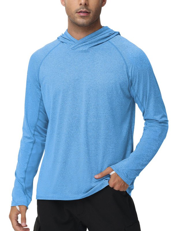 Lightweight Blue Sports Hoodie