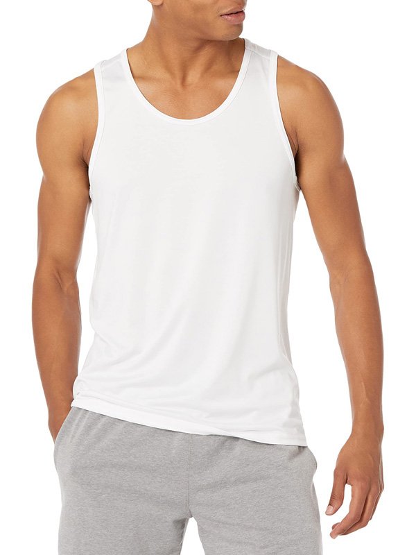 White Moisture-Wicking Tank