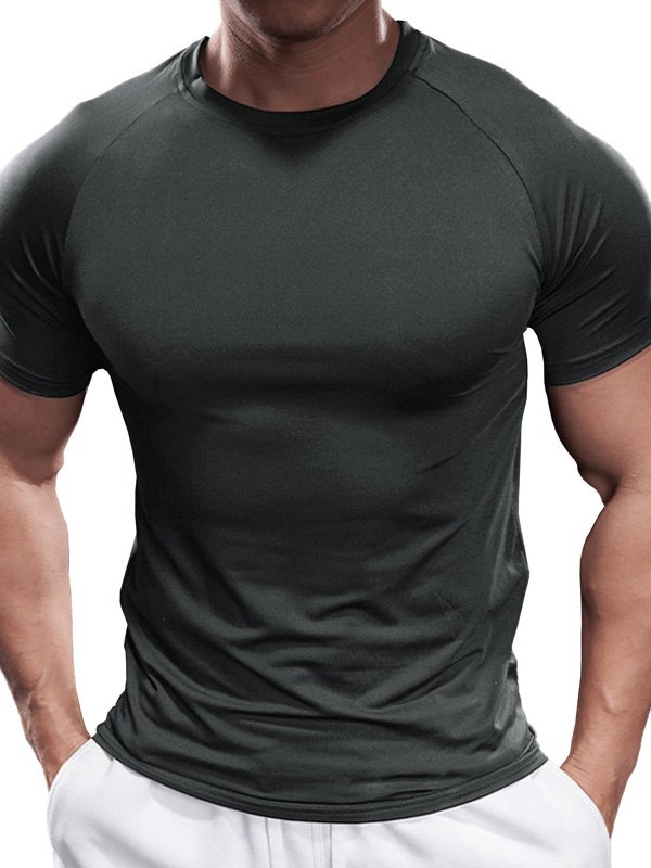 Black Athletic Fit Tee