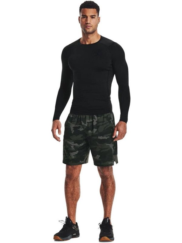 Black Compression with Camo Shorts