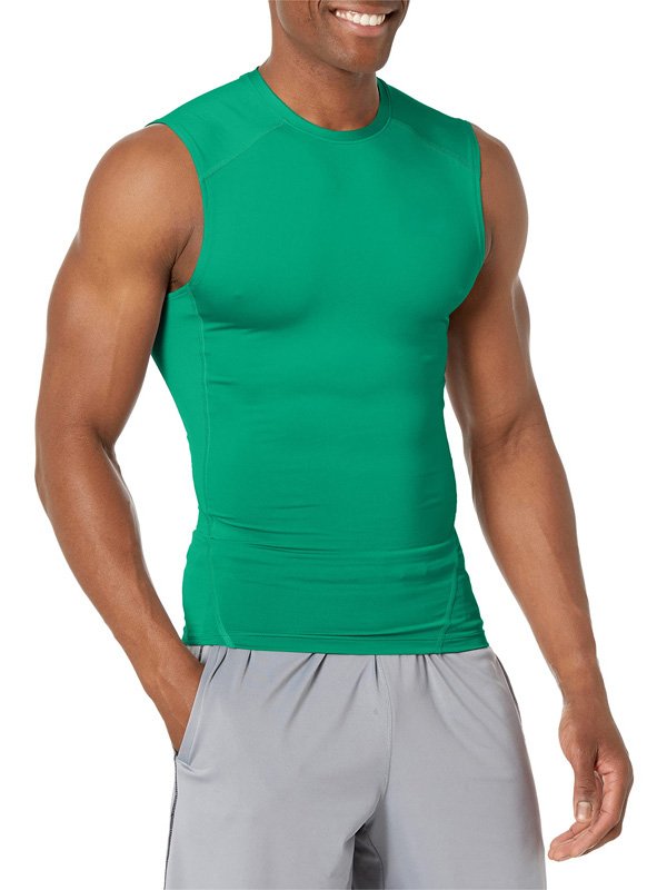 Green Compression Sports Shirt