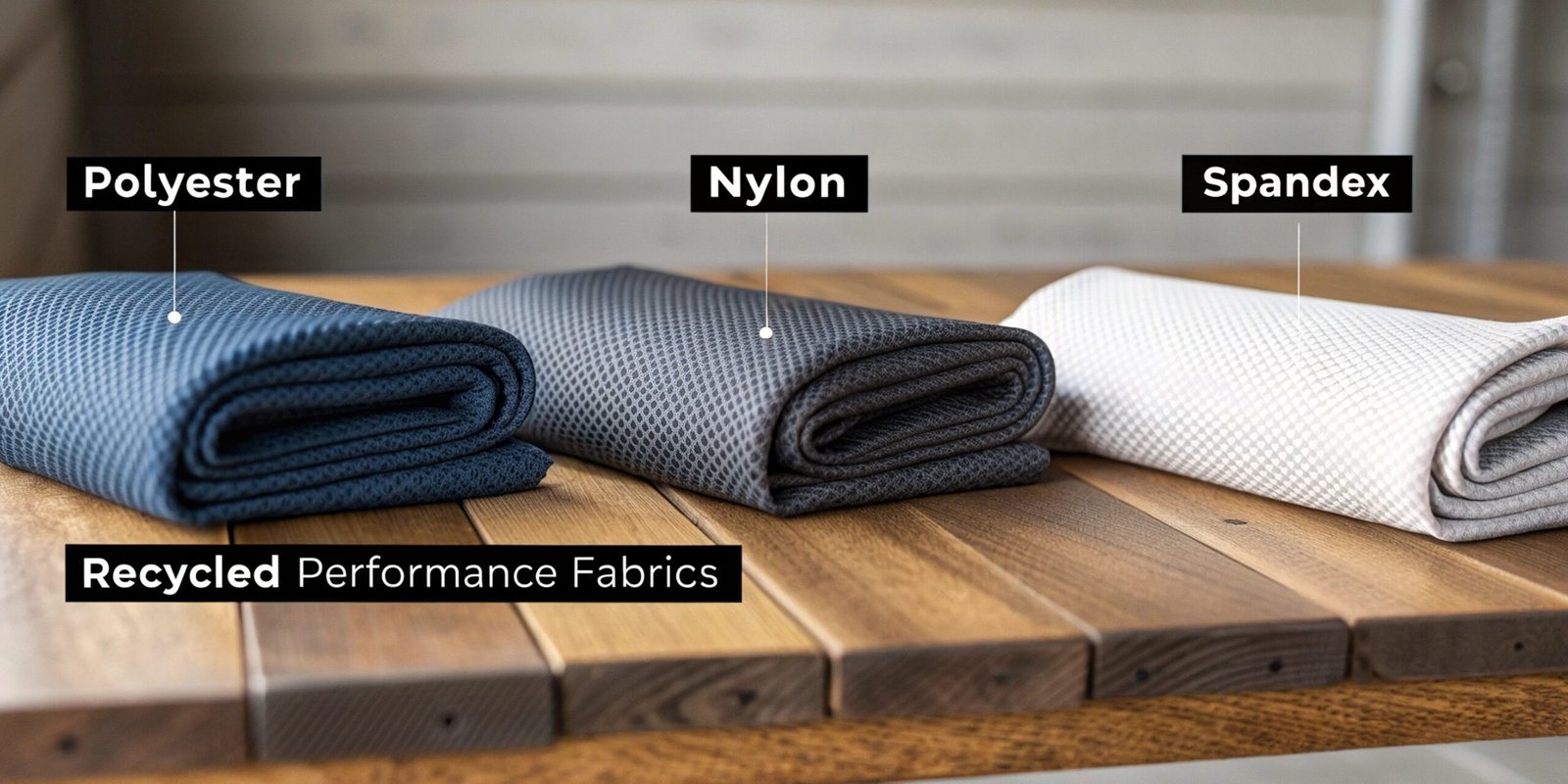 Gym Apparel Fabric Texture Display