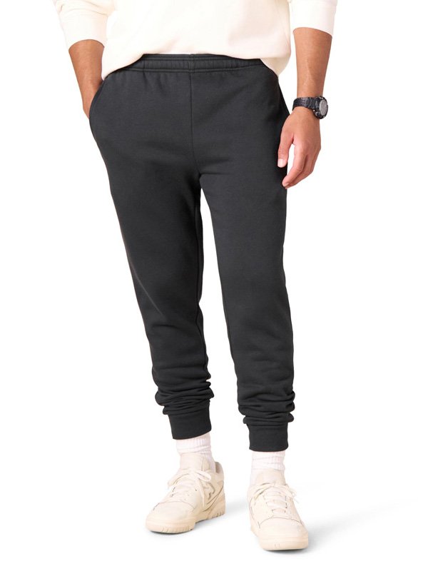 Black Cuffed Sweatpants