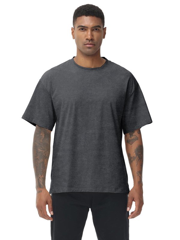 Washed Black Oversized Tee