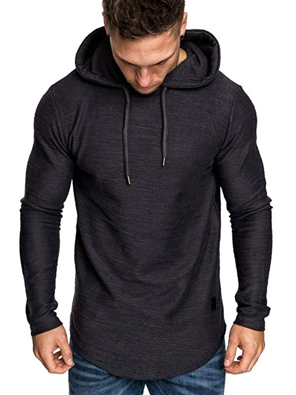 Fitted Black Gym Hoodie