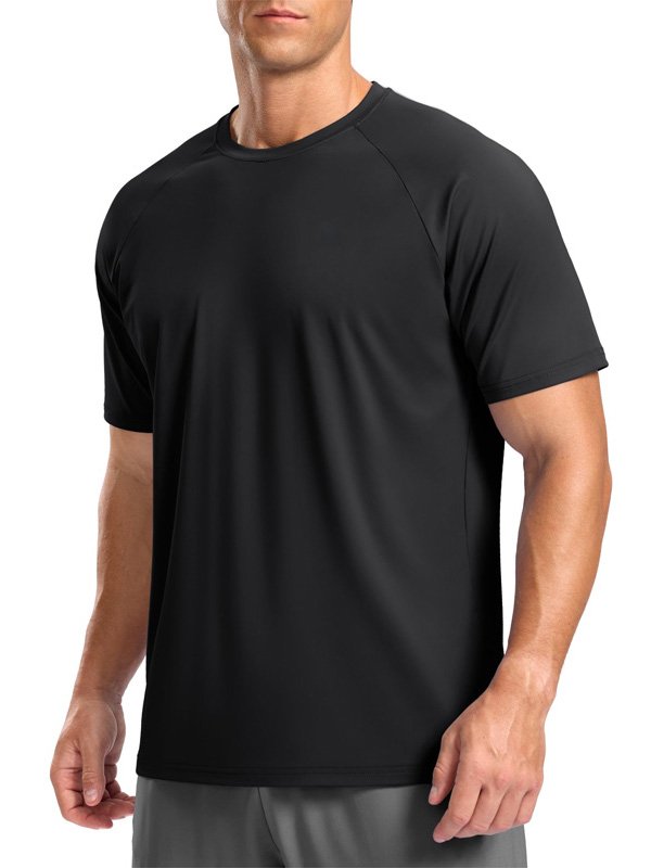 Loose Fit Black Sports Tee
