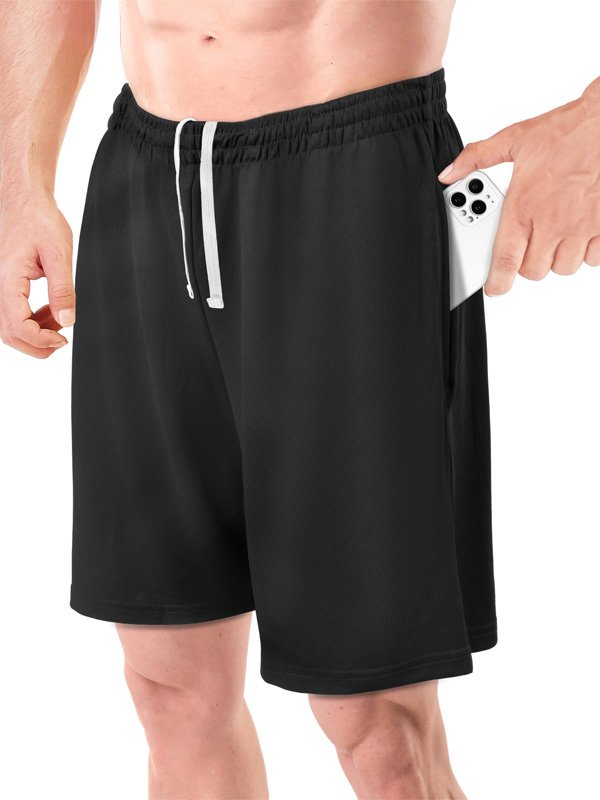 Black Shorts with Phone Pocket