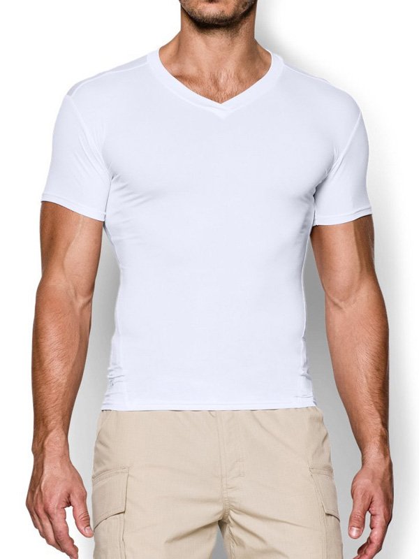 White V-Neck Training Shirt