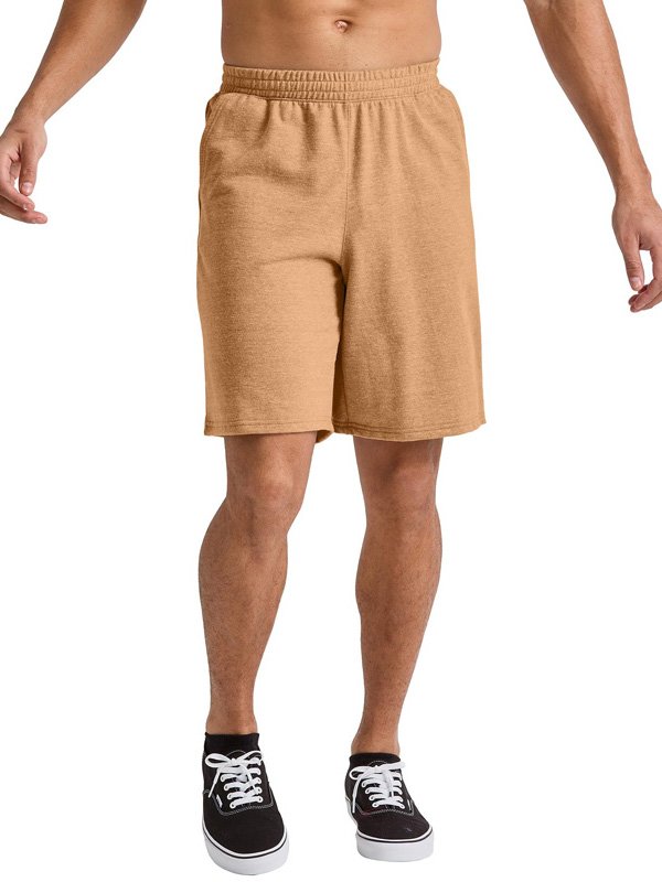 Khaki Jersey Athletic Shorts