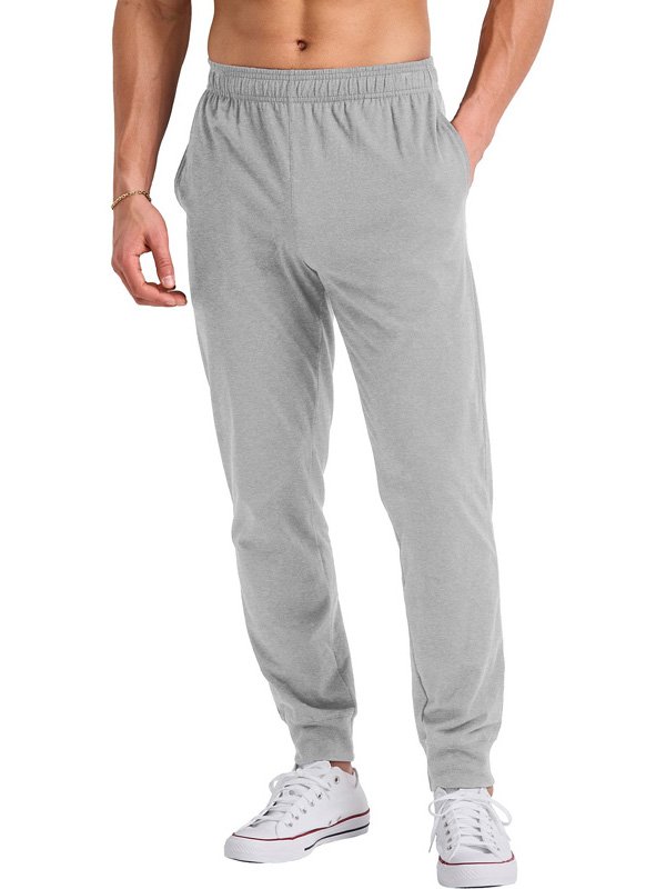 Heather Gray Cotton Joggers