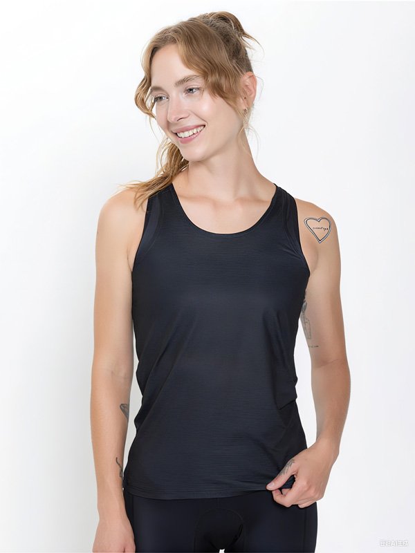 Black Mesh Back Tank