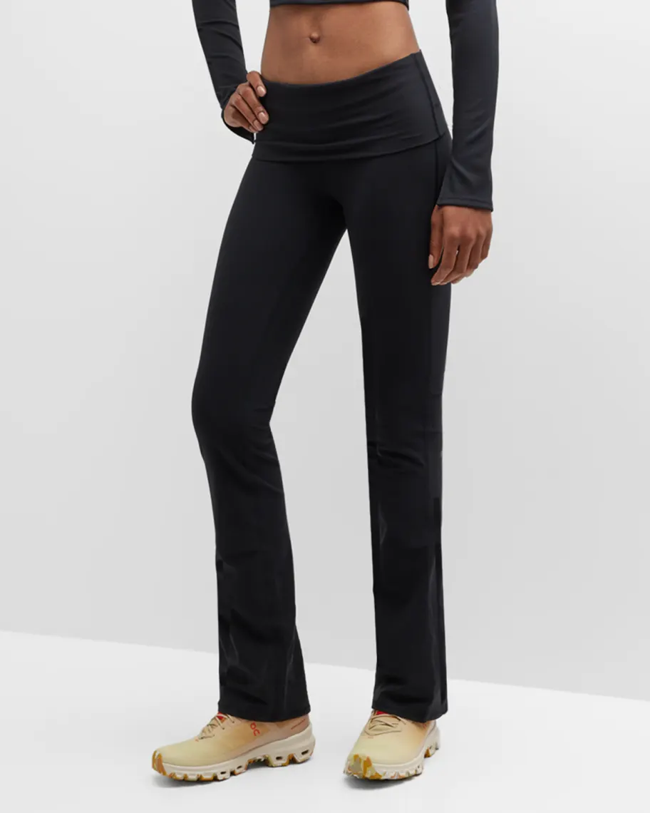 Black Flared Yoga Pants