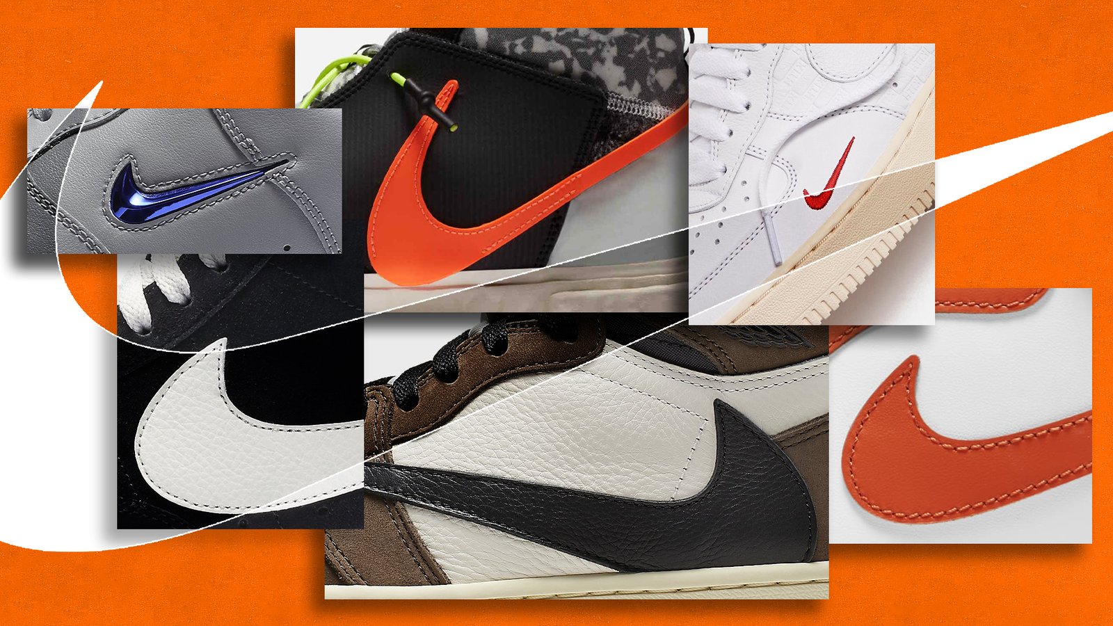 Sneaker branding design collage