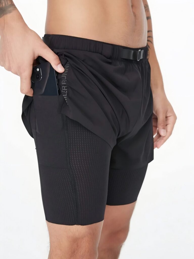 2-in-1 Compression Running Shorts