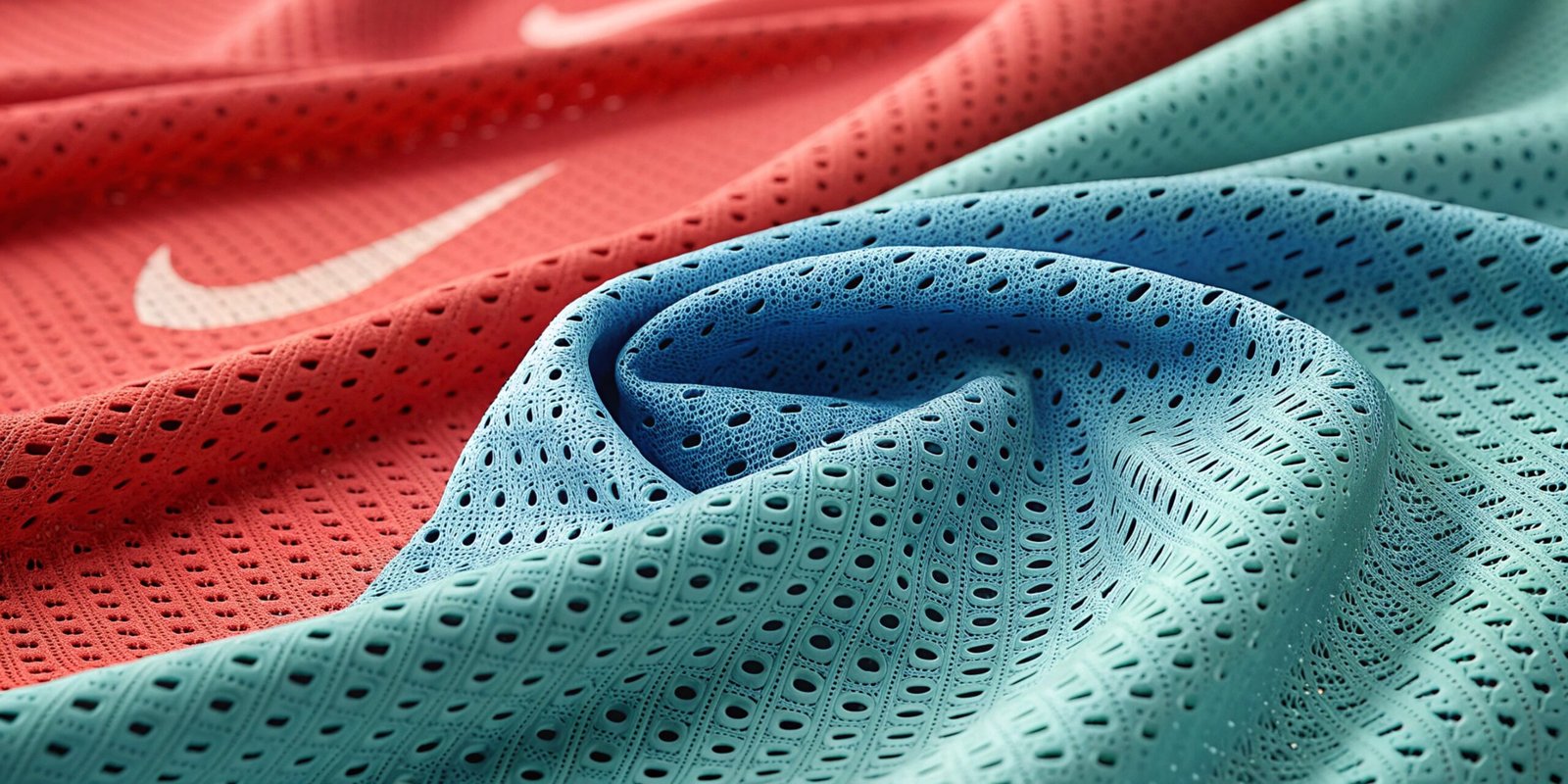 Close-up macro shot of breathable